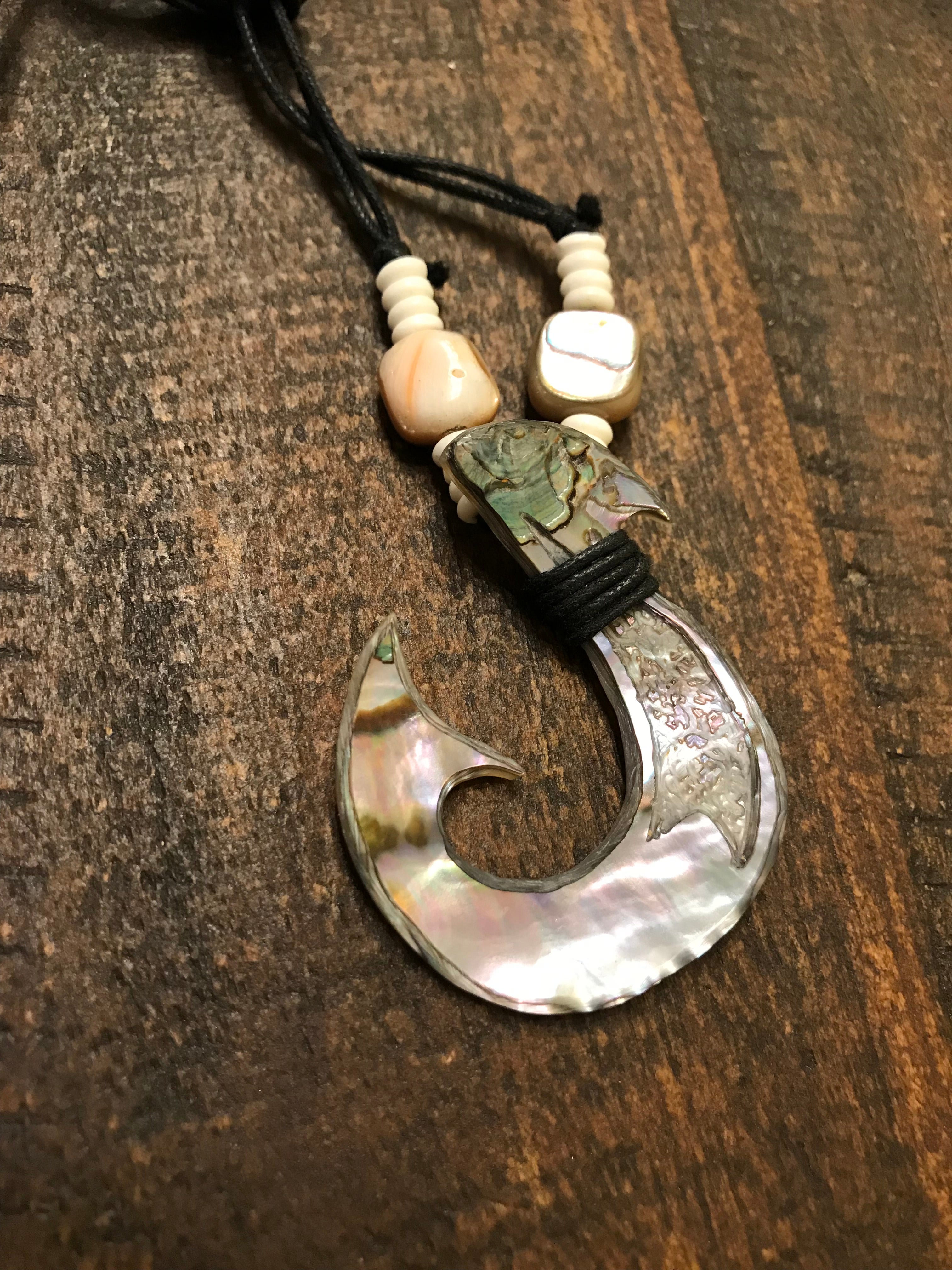 Abalone Fish Hook | Emaye Creations Studio